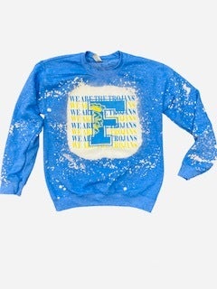 Bleached blue online sweatshirt